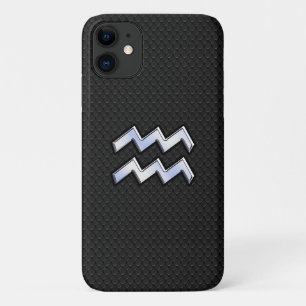 Coque Case-Mate Pour iPhone Connexion moderne Silver Aquarius Zodiac Snake