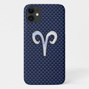 Etui iPhone Case-Mate Connexion Zodiac Aries pour la flotte Blue Carbon 