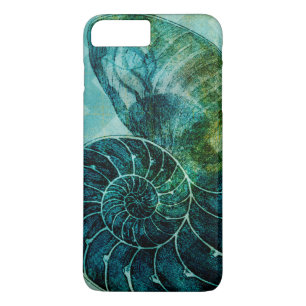Coques Pour iPhone Conque en spirale Shell de turquoise