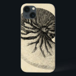 Etui iPhone 13 Conque noire et blanche vintage Shell<br><div class="desc">Obtenez cette image noire et blanche unique de coquillage de conque sur votre prochain produit. Ce stupéfier,  arrière - plan de sépia avec une conque noire et blanche semblera grand sur n'importe quoi. Prenez la plage avec vous partout que vous allez.</div>