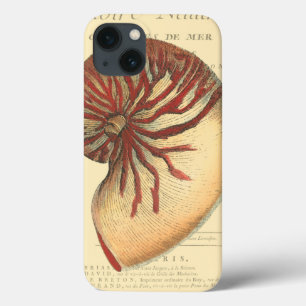 iPhone 13 Coque Conque rouge vintage Shell