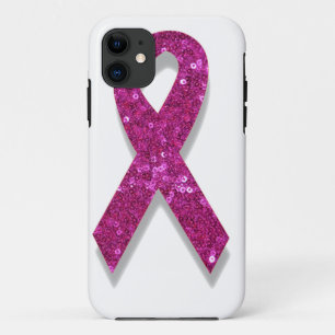 Coque iPhone 11 conscience du cancer du sein rose