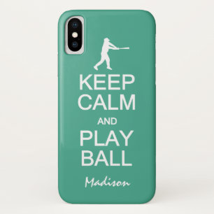 Case-Mate iPhone Case Conserver Calm Baseball personnalisé monogramme et