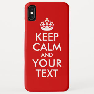 Etui iPhone Case-Mate Conserver le calme et le texte