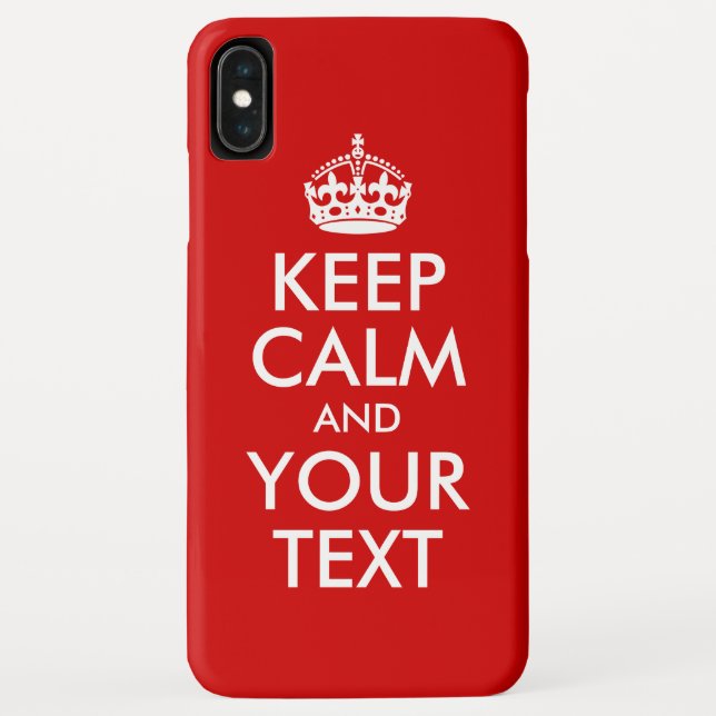 Coques Case-Mate iPhone Conserver le calme et le texte (Dos)