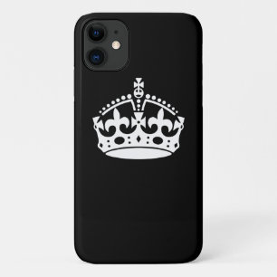 Case-Mate iPhone Case CONSERVEZ CALM CROWN sur la Personnaliser noire Ce