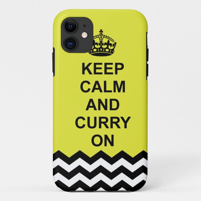 Coques Case-Mate iPhone Conservez le calme et le cari sur le cas de (Dos)