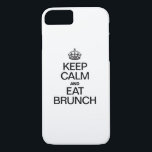 COQUE iPhone 8/7 CONSERVEZ LE CALME ET MANGEZ LE BRUNCH<br><div class="desc">CONSERVEZ LE CALME ET MANGEZ LE BRUNCH</div>
