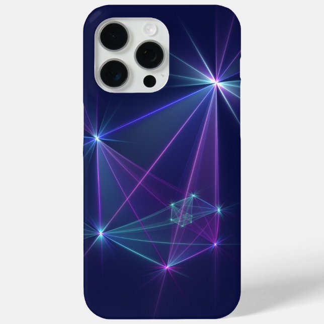 Coques Case-Mate iPhone Constellation, Art fractal abstrait de fantaisie (Verso)