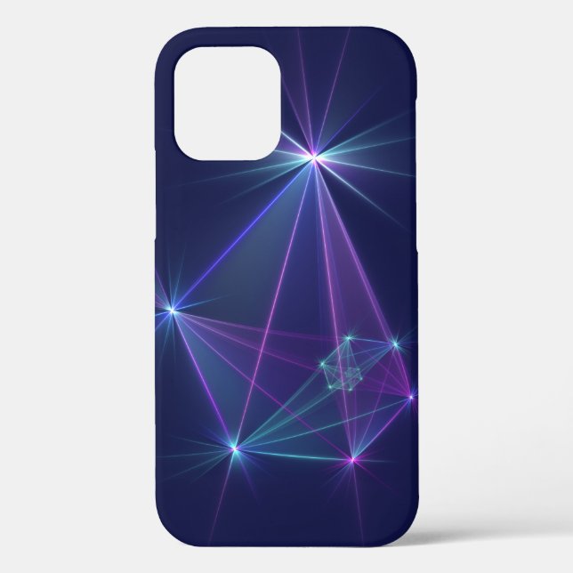 Coques Case-Mate iPhone Constellation, art fractal abstrait fantastique (Verso)