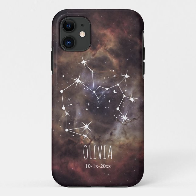 Coques Case-Mate iPhone Constellation de nébuleuse cosmique personnalisée  (Dos)