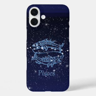 Coque Pour iPhone 16 Plus Constellation des Poissons et signe du zodiaque av