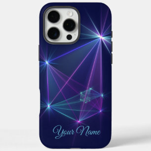 Coque iPhone 16 Pro Max Constellation, nom d'art fractal abstrait fantasti