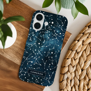 Coque Pour iPhone 16 Constellations spatiales cool personnalisées