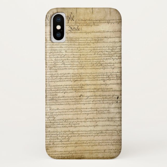 Coques Case-Mate iPhone Constitution d'Etats-Unis vintage (Dos)