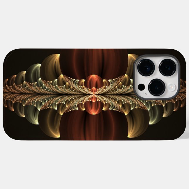 Coques Case-Mate iPhone Construction d'Imaginaires Art Fractal Abstrait br (Verso (horizontal))