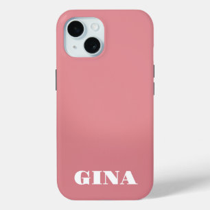Coque Case-Mate iPhone Contemporain Rustique rose Personnalisé