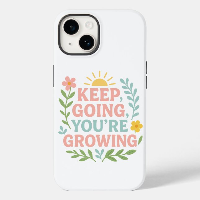 Coques Case-Mate iPhone Continuez à avancer Vous êtes de plus en plus moti (Verso)