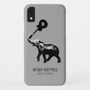 Coque Case-Mate Pour iPhone Continuez à rocker, éléphant avec guitare