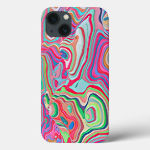 Case-Mate iPhone Case Contours de Pastels Vibrants Liquid Abstrait