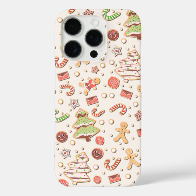 Coques Case-Mate iPhone Cookie Christmas Pattern - Sweet and Festive (Verso)