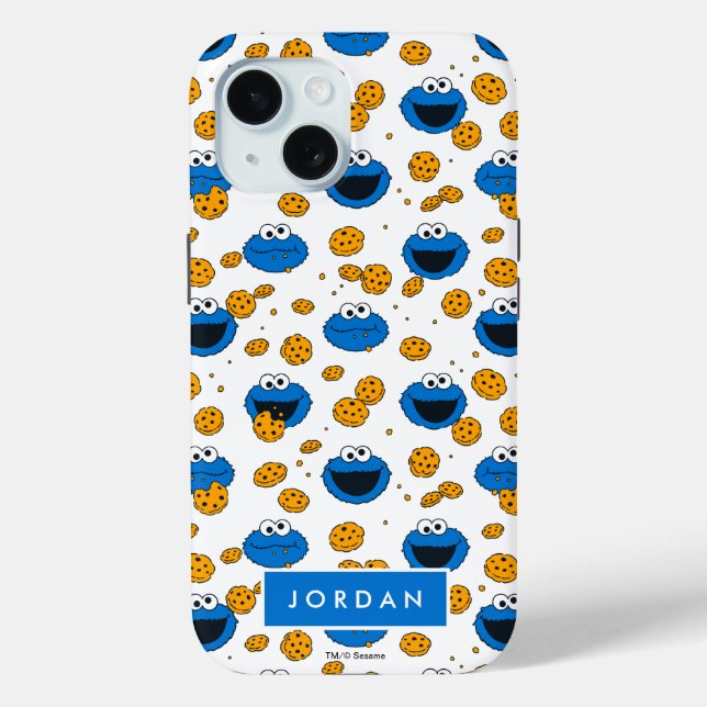 Coques Case-Mate iPhone Cookie Monster | C pour Cookie Pattern (Verso)