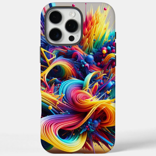 Coques Case-Mate iPhone Cool 3D Abstrait (Verso)