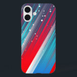 Coque Pour iPhone 16 Plus Cool Abstrait Rouge Bleu Bleu Brush<br><div class="desc">Cool Abstrait Rouge Bleu Bleu Brush</div>