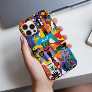 Coque iPhone 16 Pro Cool amusant Dessin coloré Doodon Personnalisé