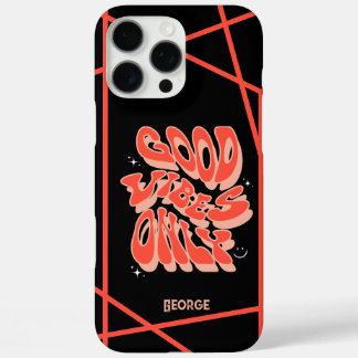 Coque iPhone 16 Pro Max Cool Bandes positives uniquement personnalisables