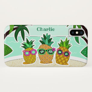 Etui iPhone Case-Mate Cool Beach Pineapps personnalisés nom de téléphone