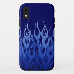 Coques Pour iPhone Cool Blue Racing Flames Pin Stripes