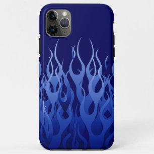 Coque Case-Mate Pour iPhone Cool Blue Racing Flames Pin Stripes