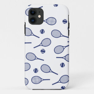 Case-Mate iPhone Case Cool Blue Retro Raquettes Motif Joueur de tennis