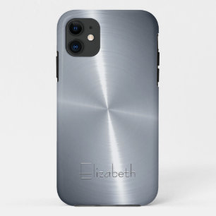 Coque Case-Mate iPhone Cool brillant radial acier métallique