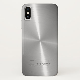 Coque Case-Mate iPhone Cool brillant radial acier métallique