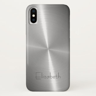 Etui iPhone Case-Mate Cool brillant radial acier métallique