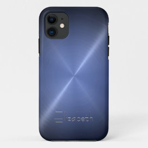 Coque iPhone 11 Cool brillant radial acier métallique