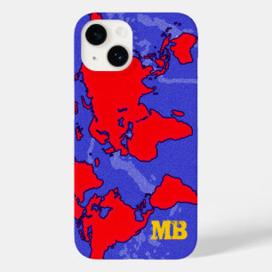 Coques Pour iPhone cool carte rouge du monde