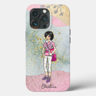 Case-Mate iPhone Case Cool Cheveux foncés Nom de la fille tendance