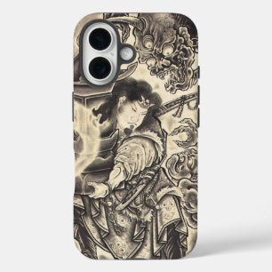 Coque Pour iPhone 16 Cool classic vintage japanese demon tattoo