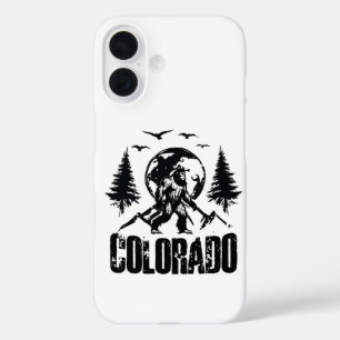Coque Pour iPhone 16 Cool Colorado Day Bigfoot Randonnée Vintage