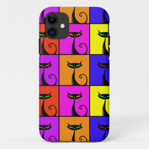 Coque Case-Mate iPhone Cool Colorful Kitty Cat Pop Art