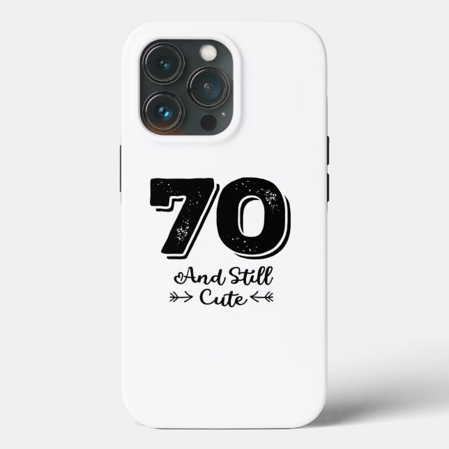 Coques Case-Mate iPhone cool cute 70th birthday quote sayings (Verso)