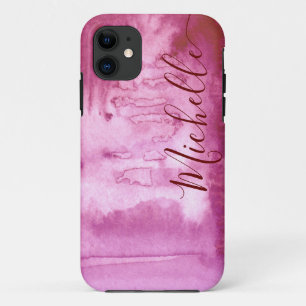 Case-Mate iPhone Case Cool d'aquarelle Abstraite encre rose Coque-mat iP