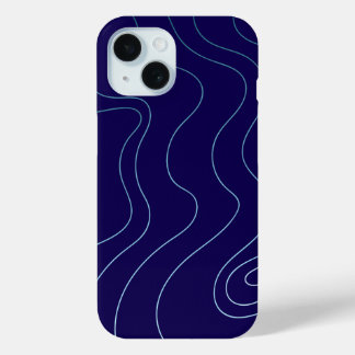 Coque Case-Mate iPhone Cool Dark Blue Light Blue Waves iPhone / iPad case