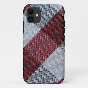 Case-Mate iPhone Case Cool de Noël Red Buffalo Plaid Motif avec gris
