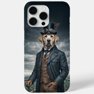 Coque Case-Mate iPhone Cool Elégant Victorian Steampunk Labrador Chien Ar