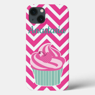 Case-Mate iPhone Case Cool, Extraordinaire, Pink Cupcakes avec votre nom