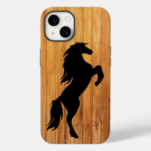 Coque Case-Mate iPhone cool faux bois cheval amoureux Pays